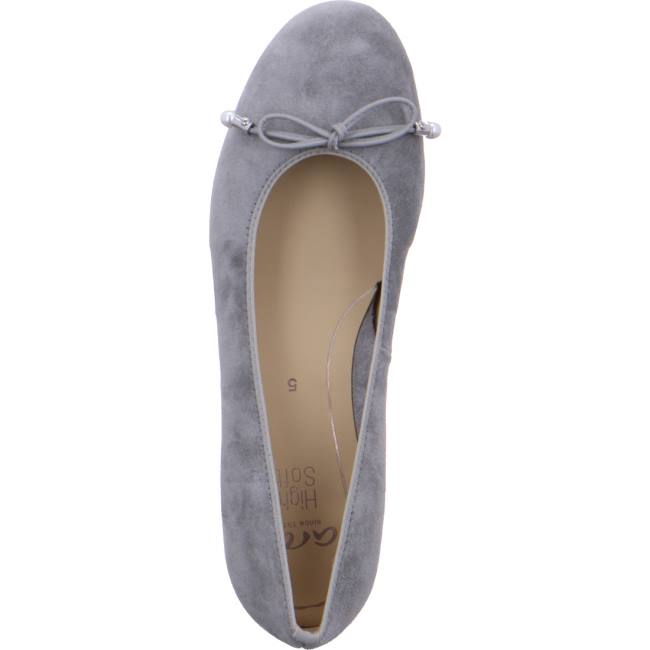 Ara Ballet Pumps Sardinia Oyster Ženske Balerinke Sive | ARA176BUK