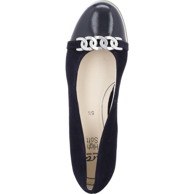 Ara Ballet Pumps Sardinia Ženske Balerinke Plave | ARA472FVC