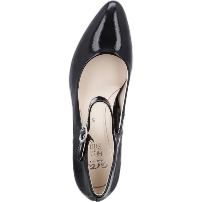 Ara Court Shoes London Ženske Cipele na petu Crne | ARA806QHE