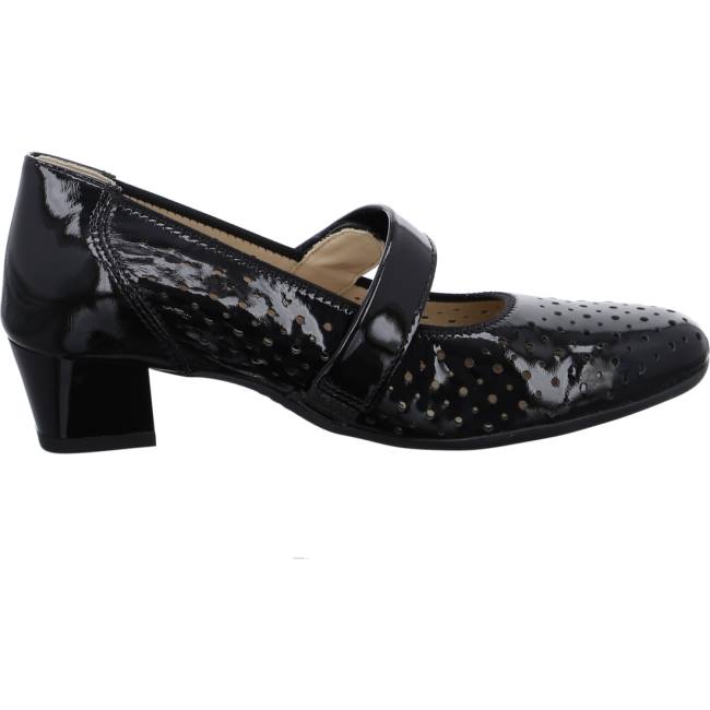 Ara Court Shoes Nizza Ženske Cipele na petu Crne | ARA685RIL