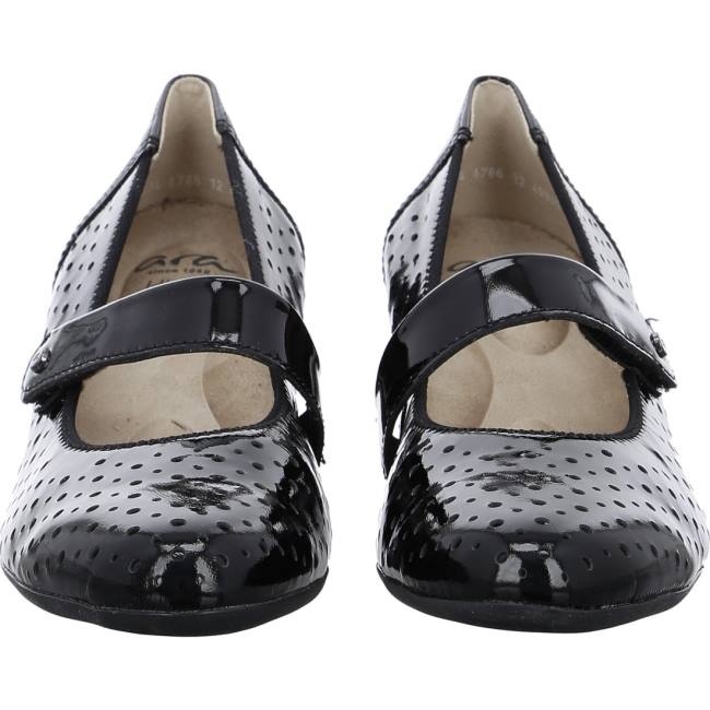 Ara Court Shoes Nizza Ženske Cipele na petu Crne | ARA685RIL