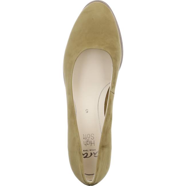 Ara Court Shoes Orly Khaki Ženske Cipele na petu Zelene | ARA028LGY
