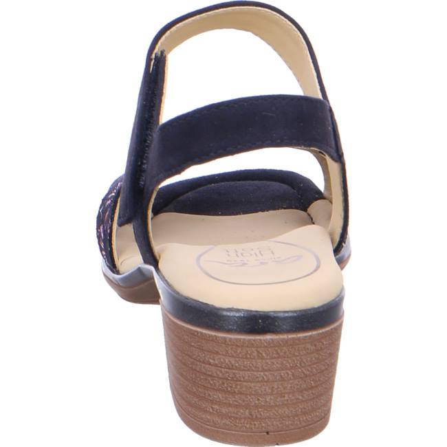 Ara Heeled Lugano Multi Ženske Sandale Plave | ARA621FXS