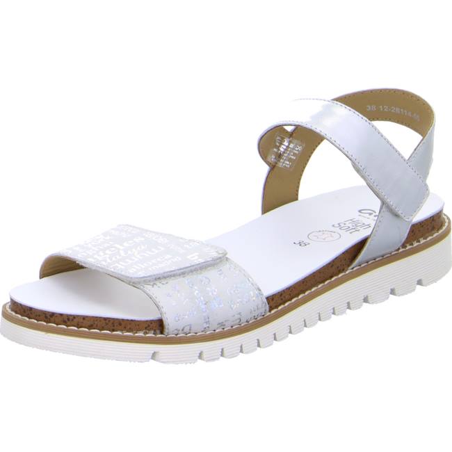 Ara Kent-sport Nebbia Silver Ženske Sandale Bijele | ARA580FXA