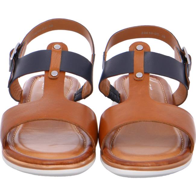 Ara Kreta Cognac-blue Ženske Sandale Smeđe | ARA325XWQ