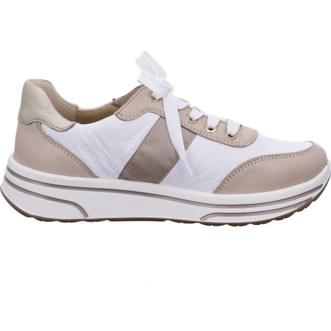 Ara Lace-ups Sapporo Nude Ženske Patike Bijele | ARA309ZLQ