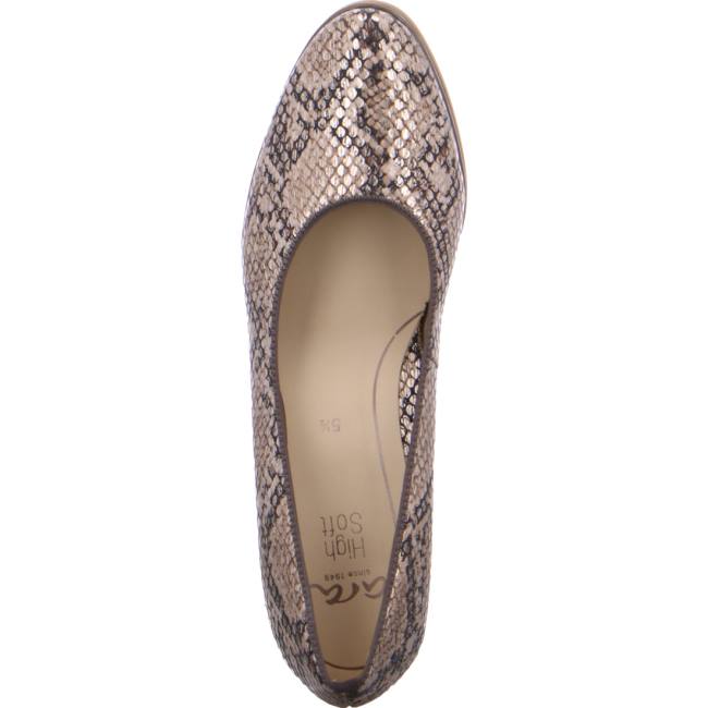 Ara Platform Heels Orly Taupe Ženske Cipele na petu Smeđe | ARA583YOU