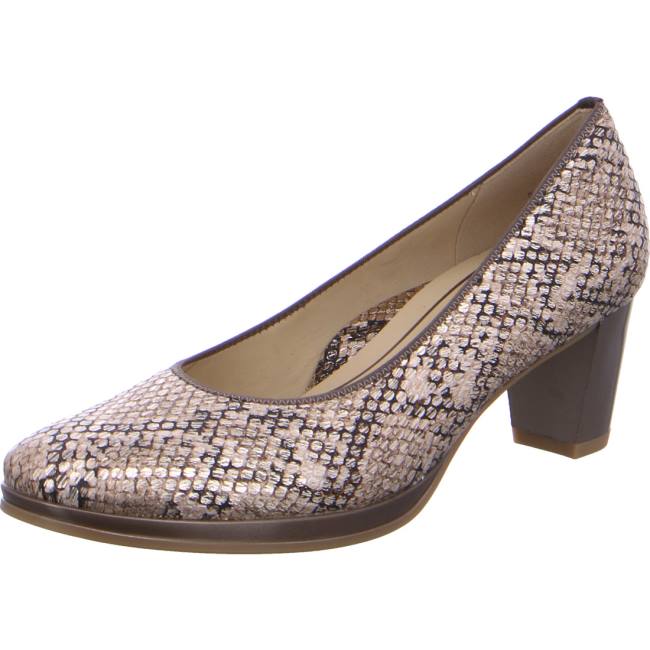 Ara Platform Heels Orly Taupe Ženske Cipele na petu Smeđe | ARA583YOU