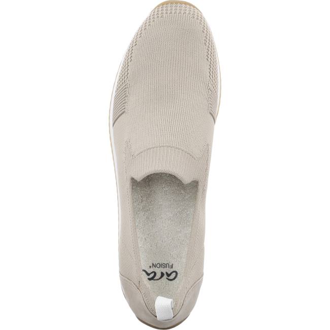 Ara Slip-ons Lissabon Sand Ženske Mokasinke Bež | ARA702AWJ