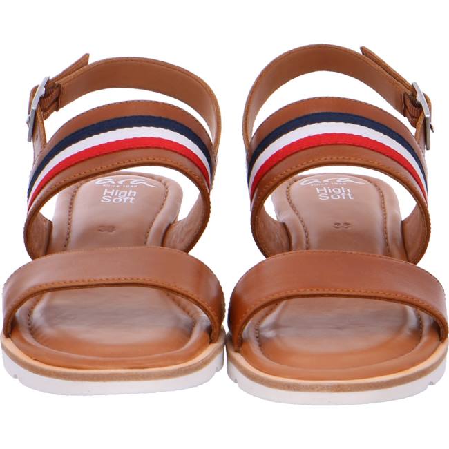Ara Wedge Carmel Cognac Ženske Sandale Smeđe | ARA836XKM
